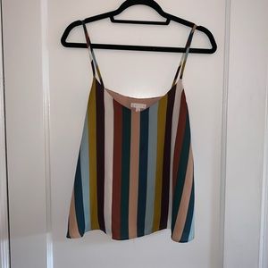LEITH striped tank top